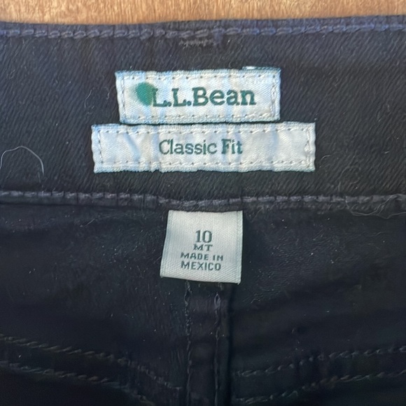 NWT LL bean classic fit 10 black jean - Picture 2 of 7